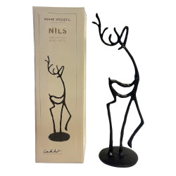 Home Society - Deko Nils Candle Art - black - large